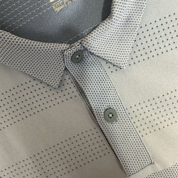 Nike Zonal Cooling Polo Shirt Men 2XL Blue Striped Short Sleeve Performance Golf - Picture 3 of 7